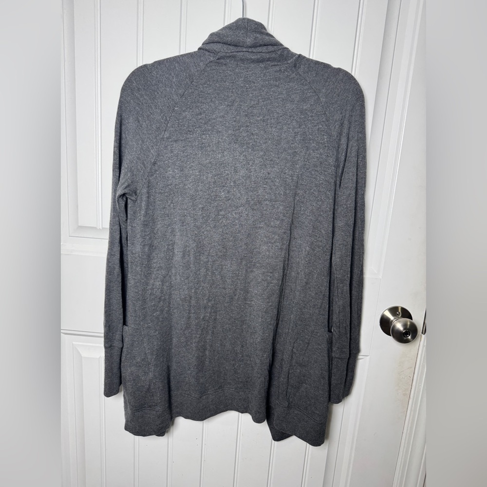 Athleta Dark Gray Studio Wrap Cardigan - Picture 6 of 6